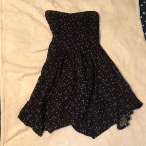 Abercrombie strapless navy dress